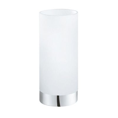 Krom modern bordlampe glas, Asiye, med brytare