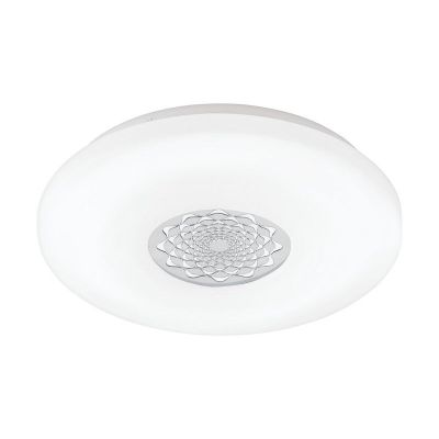 Hvid modern loftlampe plast, Carmela, 24W, 3000K LED