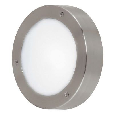 Sølv udendørslampe plast, Bob, IP44