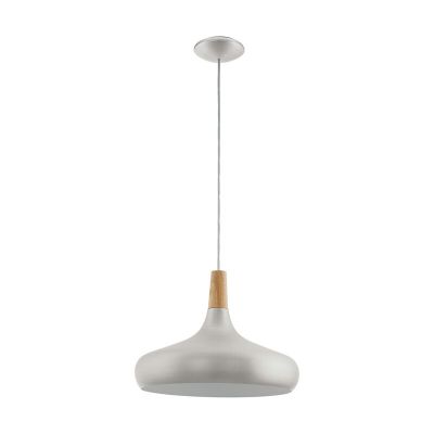 Sølv pendler lampe stål, Tjebbe