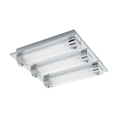 Krom design loftlampe glas, Iris, 7W, 4000K LED, IP44