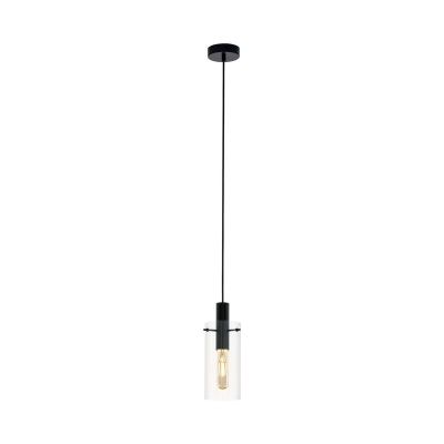 Sort modern pendler lampe glas, Jovanni