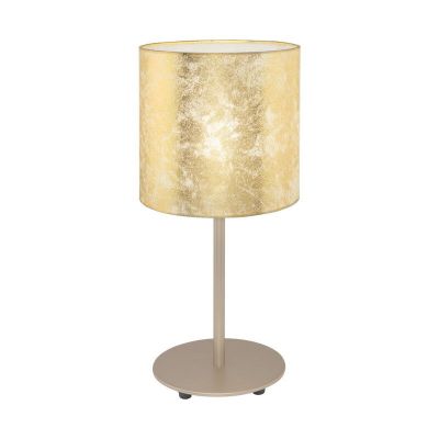 Beige modern bordlampe metal, Megan, med brytare