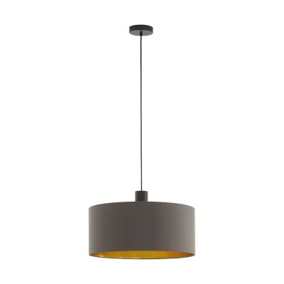 Brun modern pendler lampe stof, Mies