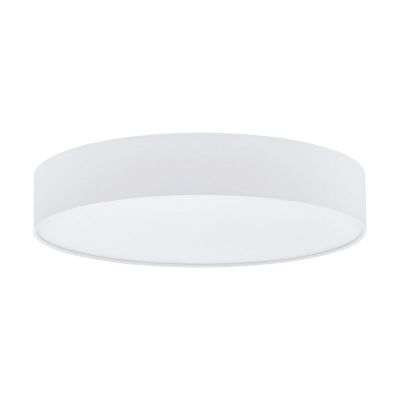 Hvid modern loftlampe plast, Sila, 40W, varm til kold hvid justerbar LED, med fjärrkontroll