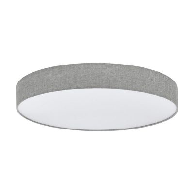 Grå modern loftlampe plast, Sila, 60W, varm til kold hvid justerbar LED, med fjärrkontroll