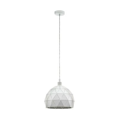 Hvid modern pendler lampe stål, Silva