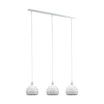 Hvid modern pendler lampe stål, Silva