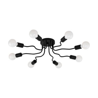 Sort modern plafond stål, Josepha