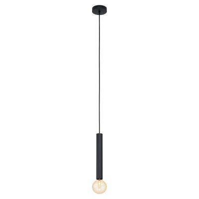 Sort pendler lampe metal, Nicholas