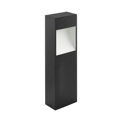 Antracit modern udendørslampe aluminium, Elvi, 10W, 3000K LED, IP44