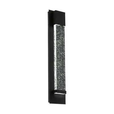 Sort modern udendørslampe aluminium, Yvanca, 3W, 3000K LED, IP44