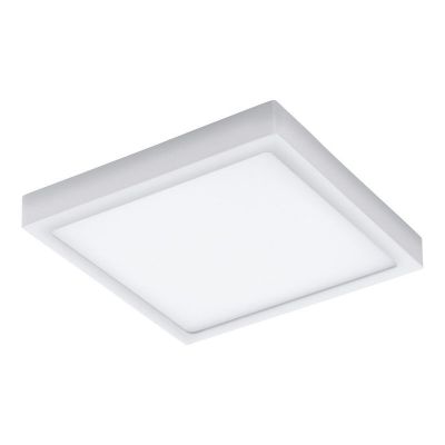 Hvid modern udendørslampe aluminium, Evi, 22W, varm til kold hvid justerbar LED, IP44, med fjärrkontroll