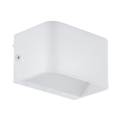 Hvid væglampe aluminium, Tjalle, 6W, 3000K LED