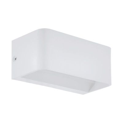 Hvid væglampe aluminium, Tjalle, 10W, 3000K LED