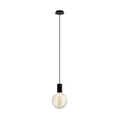 Sort pendler lampe stål, Samed