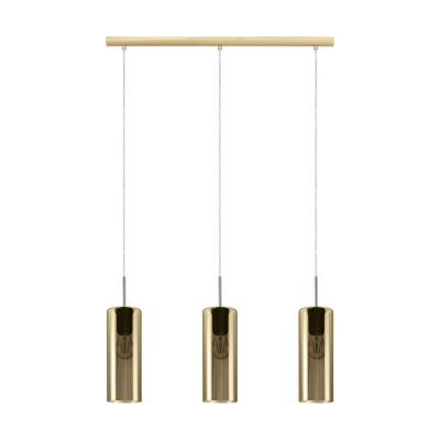 Guld design pendler lampe glas, Tino