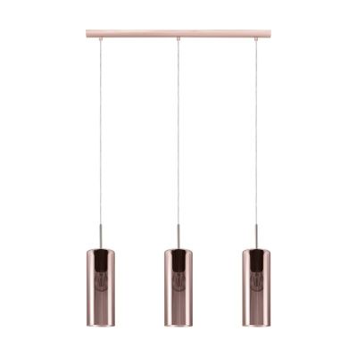Kobber design pendler lampe glas, Tino