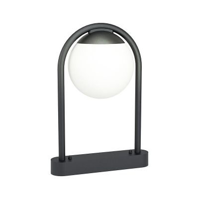 Sort modern udendørslampe stål, Lynne, IP44
