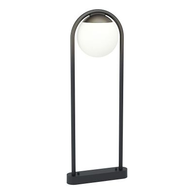 Sort modern udendørslampe stål, Lynne, IP44