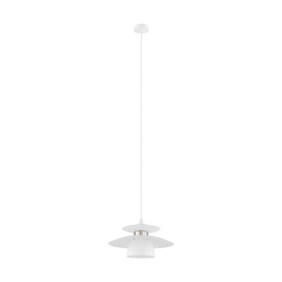 Hvid design pendler lampe stål, Lariana