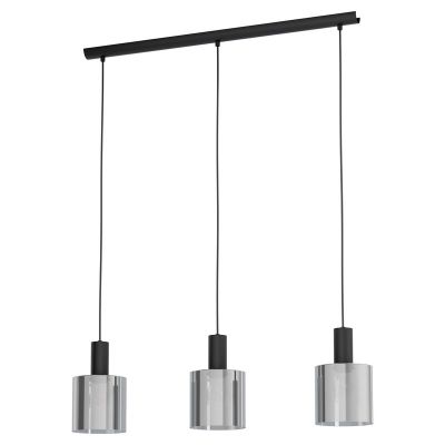Grå modern pendler lampe glas, Paulina