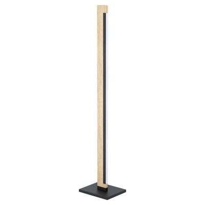 Træ gulv lampe brun, Ludovica, 22W, 3000K LED, med brytare