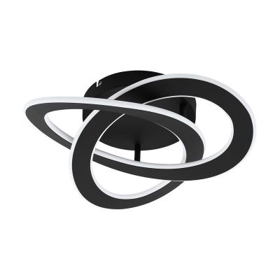 Sort modern plafond aluminium, Sikko, 35W, 4000K LED