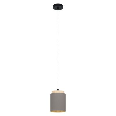 Brun modern pendler lampe stof, Gabi