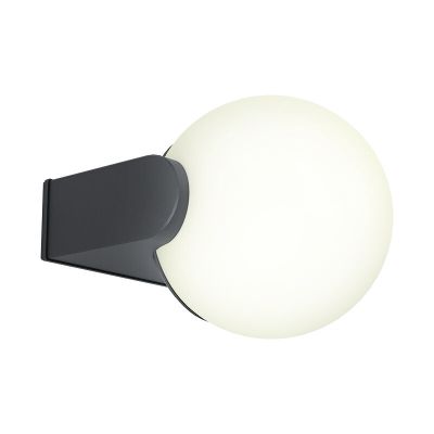 Sort modern udendørslampe aluminium, Lydia, IP65