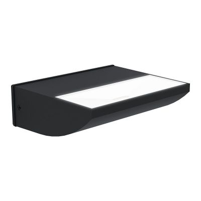 Sort modern udendørslampe aluminium, Samuel, 10,5W, 3000K LED, IP44