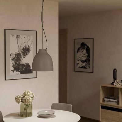 Taupe industri pendler lampe aluminium, Thijs