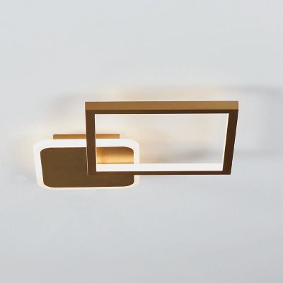 Guld modern loftlampe aluminium, Sivan, 15W, varm til kold hvid justerbar LED, 3 trins lysdæmper