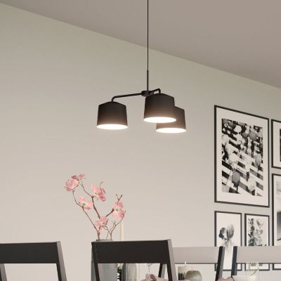 Sort industri pendler lampe aluminium, Vinod