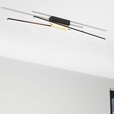 Sort modern loftlampe aluminium, Leintje, 13W, 3000K LED