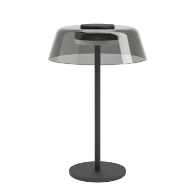Sort modern bordlampe stål, Arroyo, 7,2W, RGBW LED