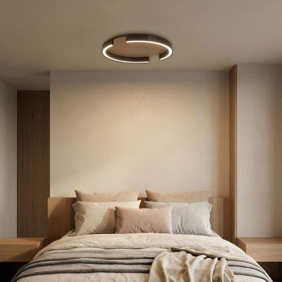 Bronze modern plafond aluminium, Copertino, 23W, white switch LED, 3 trins lysdæmper