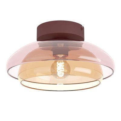 Rød retro loftlampe glas, Salesiani