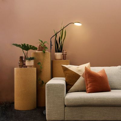 Modern læselampe gulv sort, Salvador, 5W, 3000K LED, med brytare