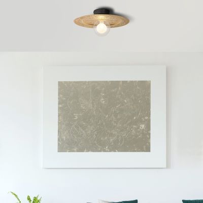 Sort klassisk loftlampe metal, Rimke