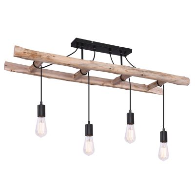 Sort industri loftlampe træ, Ihsan