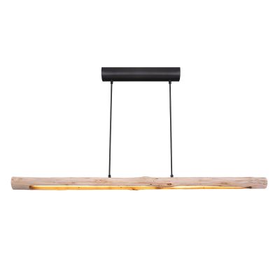 Træ pendler lampe brun, Abbas, 25W, 3000K LED