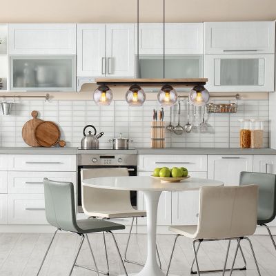 Design pendler lampe træ, Caecilia