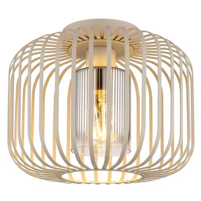 Beige industri loftlampe metal, Jolanda