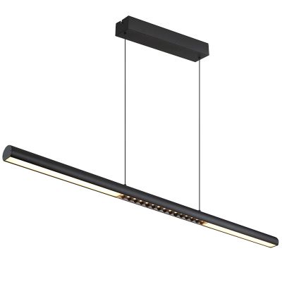 Sort modern pendel lampe spisebord metal, Jakub, 24W, 3000K LED