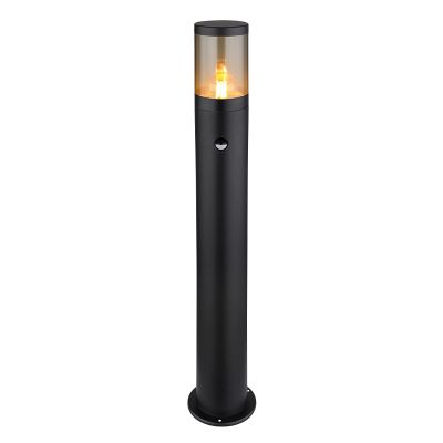 Sort modern udendørslampe rustfrit stål, Lambert, IP44