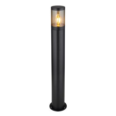 Sort modern udendørslampe rustfrit stål, Lambert, IP44