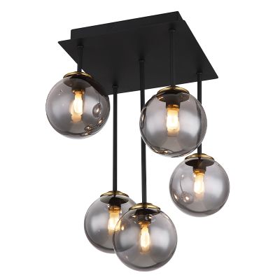 Sort design loftlampe glas, Ouahiba