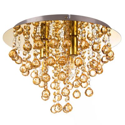 Guld design loftlampe metal, Luus