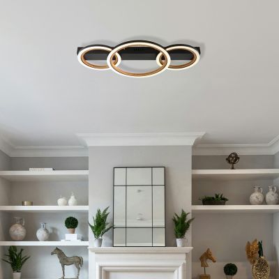 Sort design loftlampe aluminium, Danieke, 40W, 3000K LED